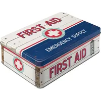 Nostalgic-Art Vorratsdose Flach First Aid Blue - Emergency Supply