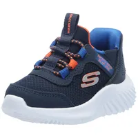 SKECHERS Bounder Brisk-Burst Sneaker, Navy Blue, 32 EU