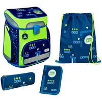 Scooli Easy Fit Glow Edition Level Up Schultaschen-Set 6-tlg.