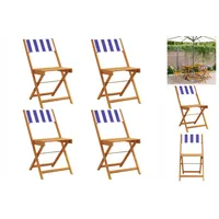 VidaXL Gartenstuhl 47 x 52,5 x 80 cm blau/weiß