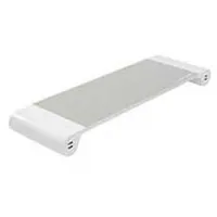 Terratec Monitorständer Spacebar weiß Aluminium Multimedia-Technik Tischhalter für Monitor