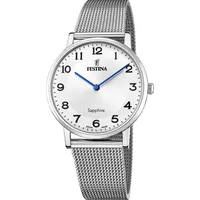 Festina Uhr Für Herren F20014/5 Weiß Silberfarben