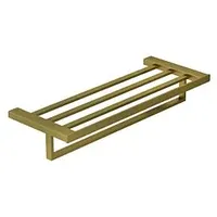 Kludi VELA C Handtuchablage mit Badetuchhalter Brushed Gold