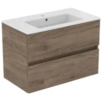 Ideal Standard Eurovit+ Unterschrank und Waschtisch 81 cm Nussbaum