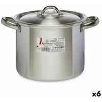 Kinvara Kochtopf mit Deckel Ø 20 cm Silberfarben Aluminium