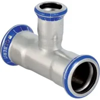 Geberit Mapress Edelstahl T-Stück reduziert d 108mm, d1 42mm,