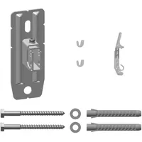 Kermi Wandkonsolen-Set variabel mit Tiefenverstellung Wandabstand 60-100mm weiß