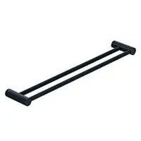 Kludi VELA R Doppel-Badetuchhalter 5898839 Länge = 600MM mattschwarz