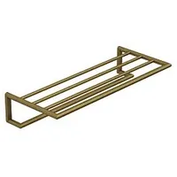 Kludi VELA R Handtuchablage mit Badetuchhalter Brushed Bronze