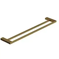 Kludi VELA C Doppel-Badetuchhalter 31988N1 Länge = Brushed Bronze