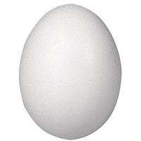 Rayher Styroporform weiß Ei 2-tlg. 26,0 cm Ø 26,0