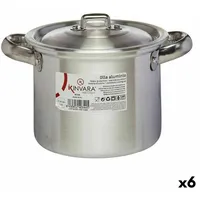 Kinvara Kochtopf mit Deckel Ø 14 cm Silberfarben Aluminium
