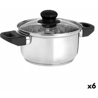Kinvara Kasserolle Mit Glasabdeckung Silberfarben Edelstahl 1,8 L 28
