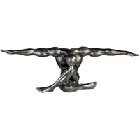 Casablanca Skulptur Cliffhanger Silberfarben