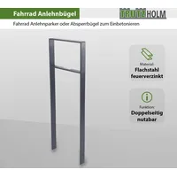 Baumarktplus Fahrradanlehnbügel 116,5 x 39 cm Flachstahl 13 mm