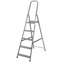 Proregal Metal Single Giraffe Einseitige-Metall-Bügelleiter 3 Stufen 125 cm