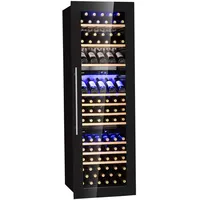 Klarstein Einbau-Weinkühlschrank, 246 L Getränkekühlschrank Schmal, 3 Zonen Weinkühlschrank