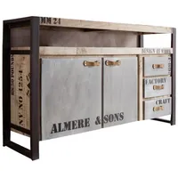 Massivmoebel24 Sideboard Mango 145 x 85 x 40 cm