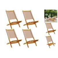 VidaXL Gartenstuhl 51,7 x 94,4 x 68 cm taupe
