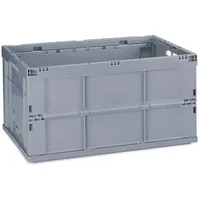 Relaxdays Klappbox stabil, grau