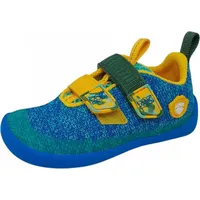 Affenzahn Knit Happy Bär Mädchen Barfußschuhe in Blau, Größe
