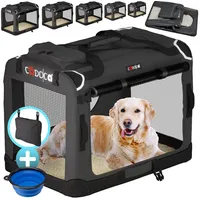 Cadoca® Hundebox Anthrazit XXL 90x61x65cm