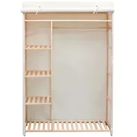 VidaXL Schrank Stoff und Kiefernholz 110 x 40 x
