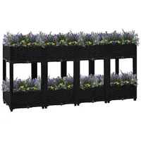 Furnicato Hochbeet 160x40x71 cm Polypropylen