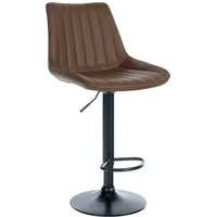 CLP Barhocker Toni Kunstleder braun/schwarz