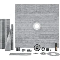Vevor Duschschwellen-Set, 1828 x 1828 mm Duschwannen-Set mit 50,8