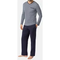 RÖSCH Schlafanzug Basic in Minimal Blue | Gr.: 48