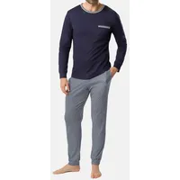 RÖSCH Schlafanzug Basic in Minimal Blue | Gr.: 58
