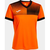 Joma Kurzarmshirt Frau Eco Supernova orange schwarz