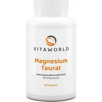 VITA-WORLD Vitaworld Magnesiumtaurat | 120 Kapseln | 100% reines
