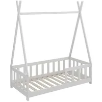 Vicco Kinderbett Susanna Weiß 140 cm modern Kinderzimmer Bett