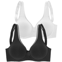 PETITE FLEUR Minimizer-BH Damen schwarz+weiß Gr.95C