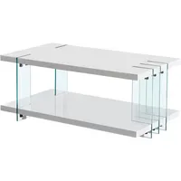 Stolkom Dallas Weiß Glas 110 x 40 x 60