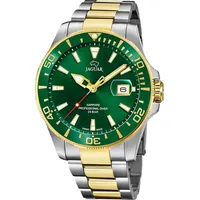 Jaguar Herrenuhr Edelstahl silber gold, Jaguar Pro Diver Armbanduhr