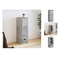 VidaXL Highboard Betongrau 36x35,5x103,5 cm Holzwerkstoff