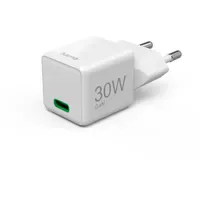 Hama Schnellladegerät Super-Mini-Charger GaN USB-C PD 30 W Weiß