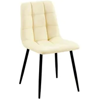 CLP Esszimmerstuhl Antibes Kunstleder creme