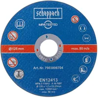 SCHEPPACH Trennscheiben Set 12-teilig Ø 125 x 1,2 x