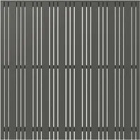 Plus Sichtschutzzaun Tangent 180 x 180 cm Umbragrau/Holz