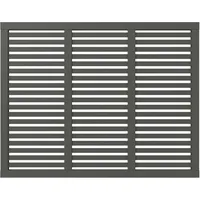 Plus Sichtschutzelement Harmoni 180 x 140 cm Umbragrau/Holz