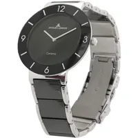 Jacques Lemans Herrenuhr Edelstahl schwarz 10 ATM wasserdicht mit