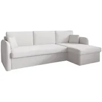 M-punkt Ecksofa Nice Boucle 2-Sitzer Ecru Hell