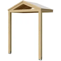 SKANHOLZ Vordach Sellin 205 x 126 cm beige