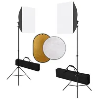 VidaXL Fotostudio-Set mit Softboxen und Reflektor