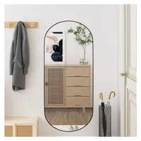 Furnicato Wandspiegel 40x90 cm Glas Oval