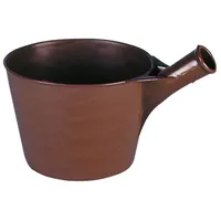 Kerbl Jaucheschöpfer Braun aus Kunststoff, mit Tülle, Fassungsvermögen 4,4